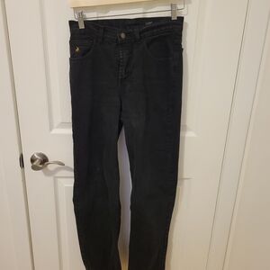 Classic Black Straight Leg Jeans